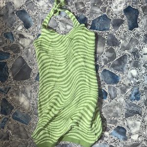 Sweater halter dress